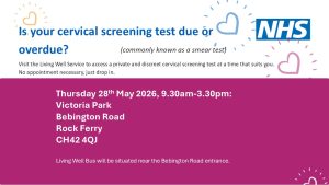 Cervical Screening Living Well Service 28th May 2026